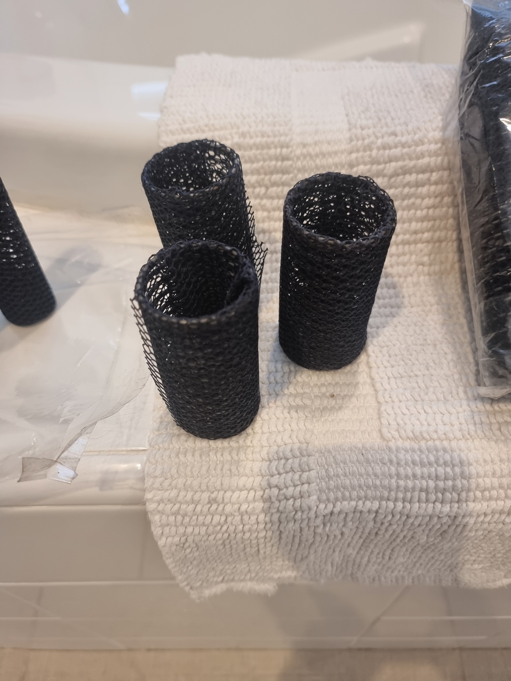 Black Hair Rollers - Home Bath Styling Set